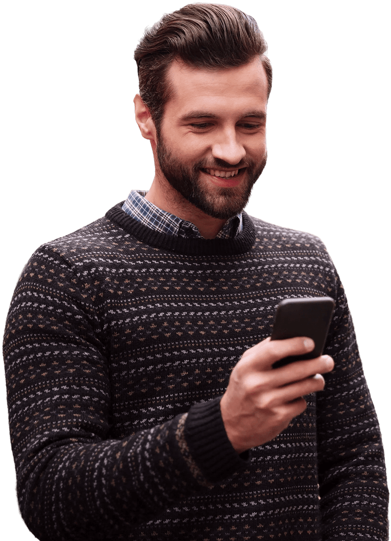 Person using eSIM on phone
